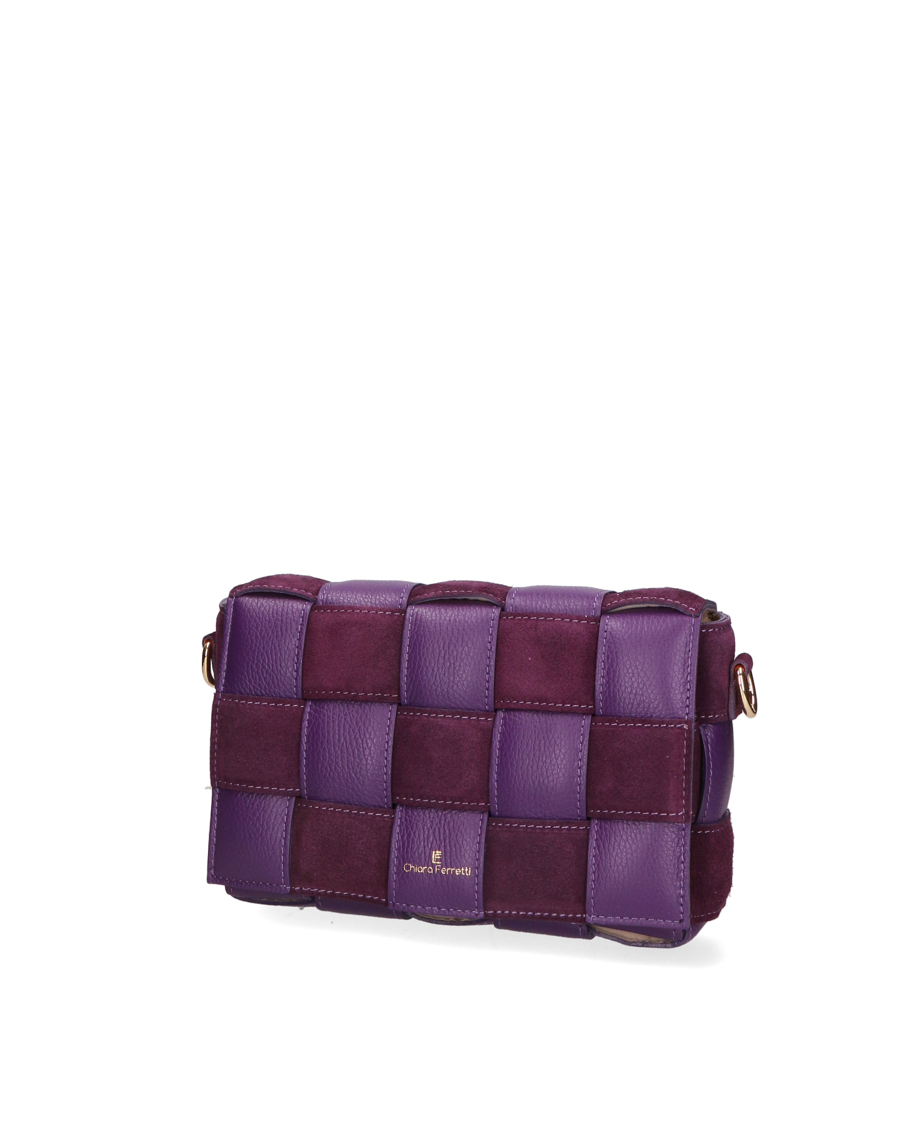 Aranea Borsa a tracolla donna Vera pelle R6080B-D45 VIOLA Chiara Ferretti