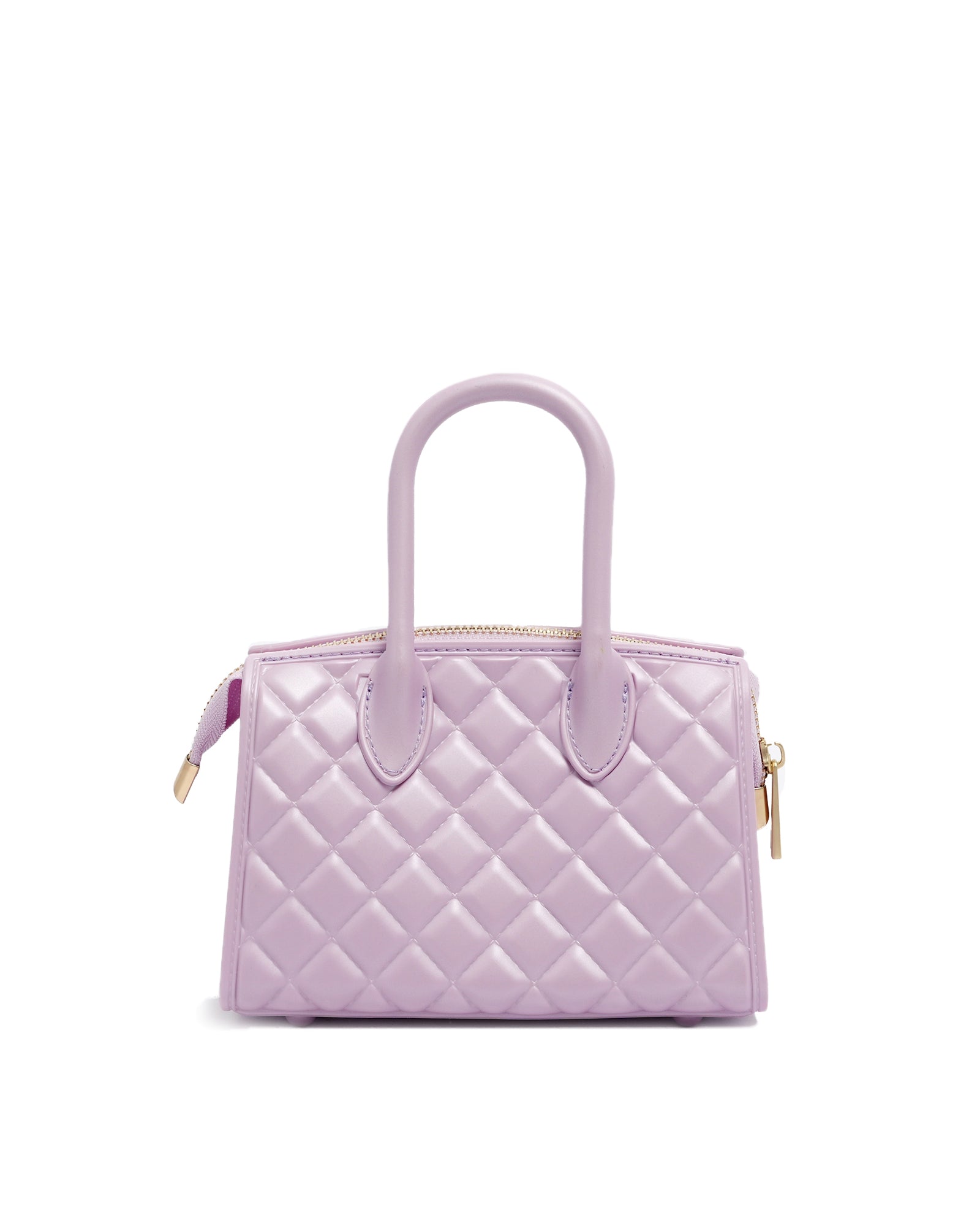 Borsa a mano da donna 100% PVC FLAT MINNY-FAIR ORCHID + OFF GOLD Marc Ellis