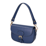 Viktoria Borsa a spalla da donna Vera pelle 06526-D24 BLU JEANS Gave Lux