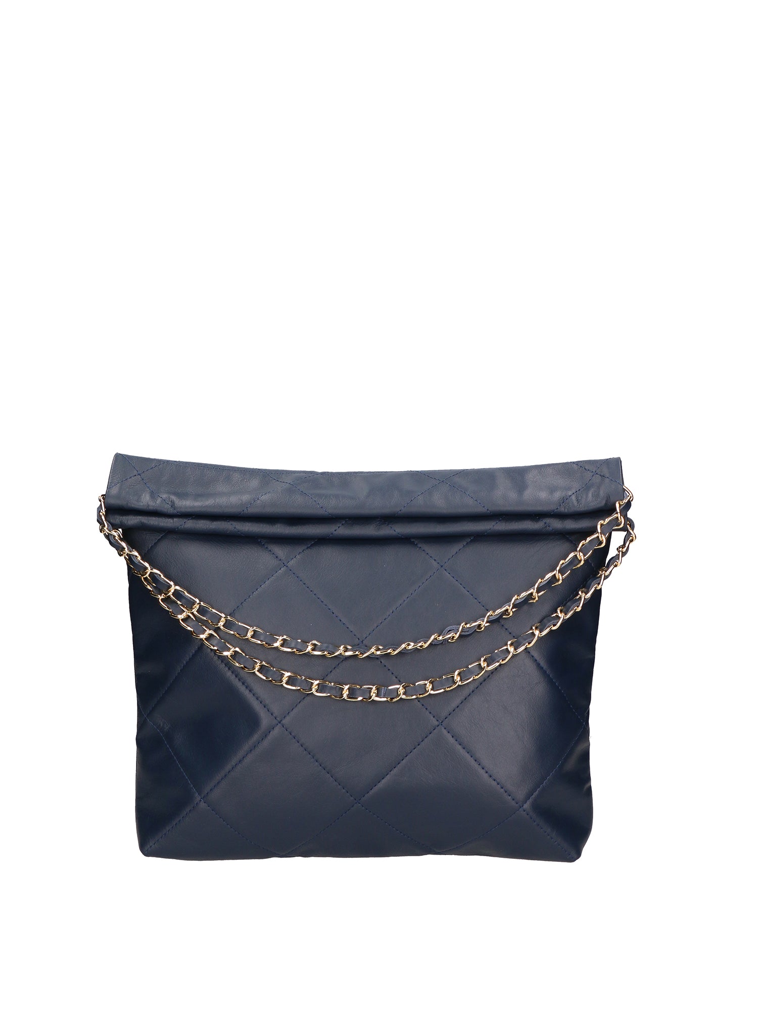 Violante Borsa a spalla donna Vera pelle 06897-S24 BLU JEANS Gave Lux