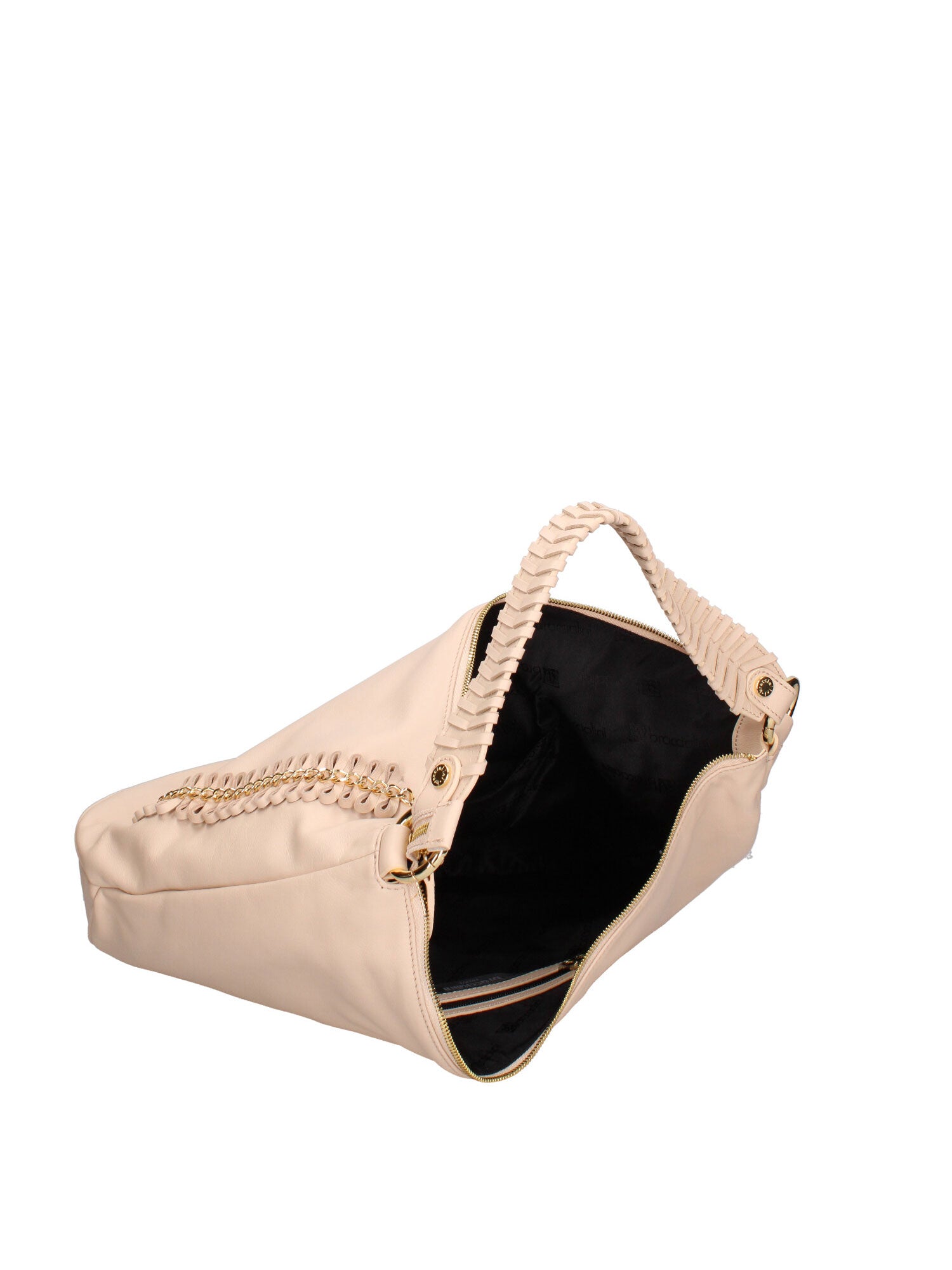 Elyna Borsa a spalla da donna 100% pelle B16921-MARRONE Braccialini