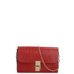 Borsa a tracolla da donna Vera pelle 00734-LU35 PAPAYA Viola Castellani