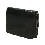 Nohemi Portafoglio donna vera pelle Zip 524072-NERO BLACK Gave Lux