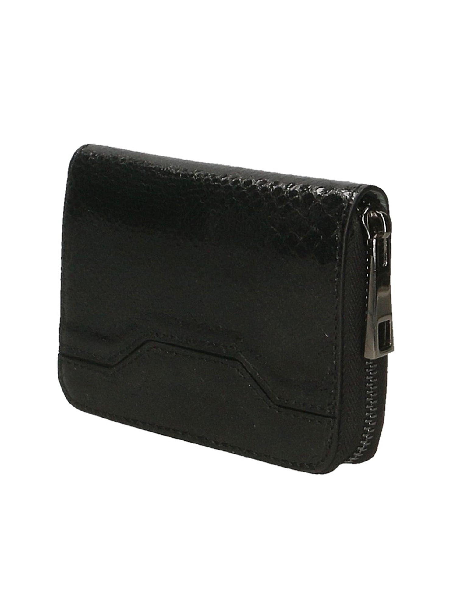 Nohemi Portafoglio donna vera pelle Zip 524072-NERO BLACK Gave Lux