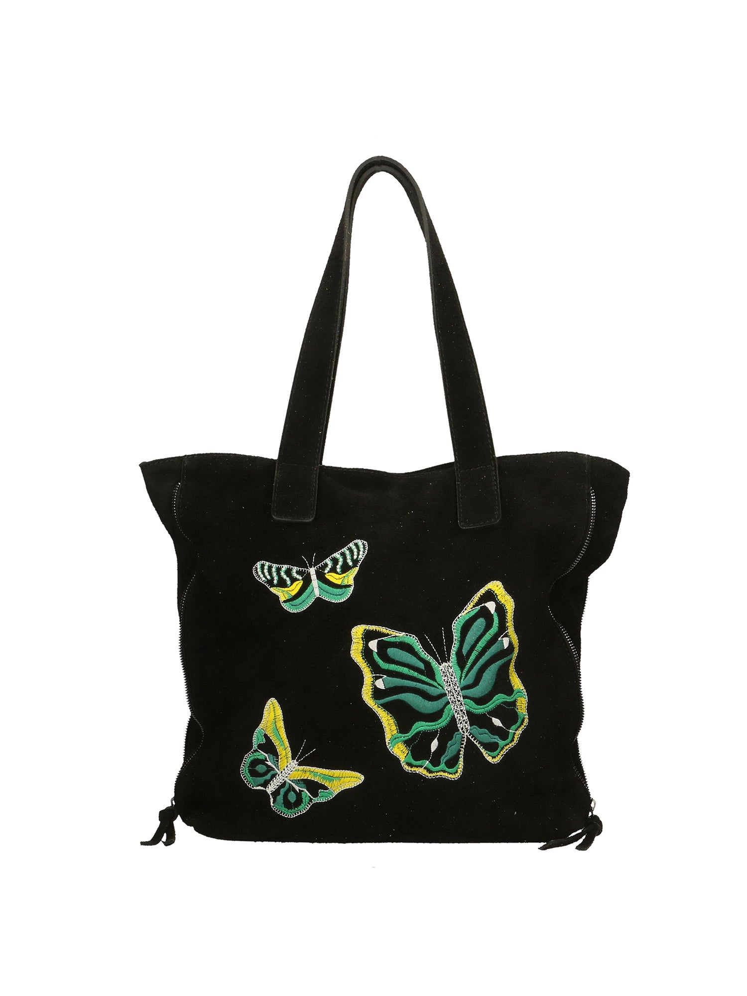 Papillon Borsa a spalla da donna Vera pelle 8620-NERO BLACK Gave Lux