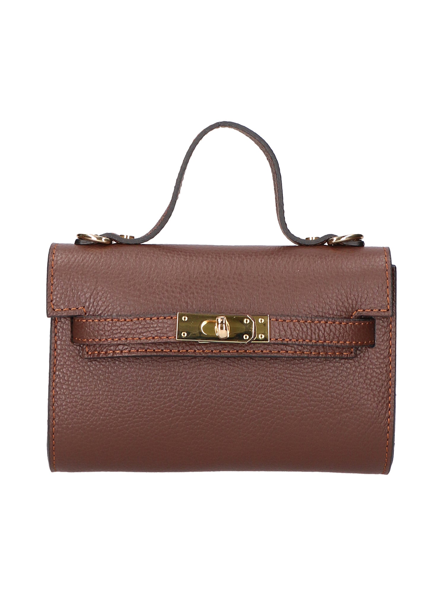 Uma Borsa a mano da donna Vera pelle 06525-D223 cioccolato Gave Lux