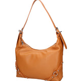 Fiorenza Lux Borsa a spalla da donna Vera pelle 07140-D44 CUOIO Viola Castellani