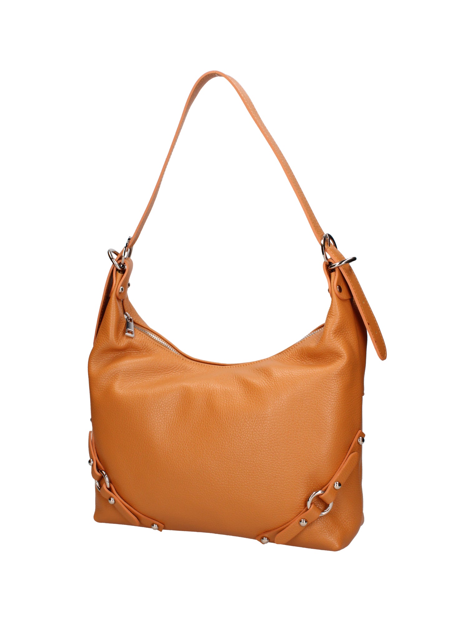 Fiorenza Lux Borsa a spalla da donna Vera pelle 07140-D44 CUOIO Viola Castellani