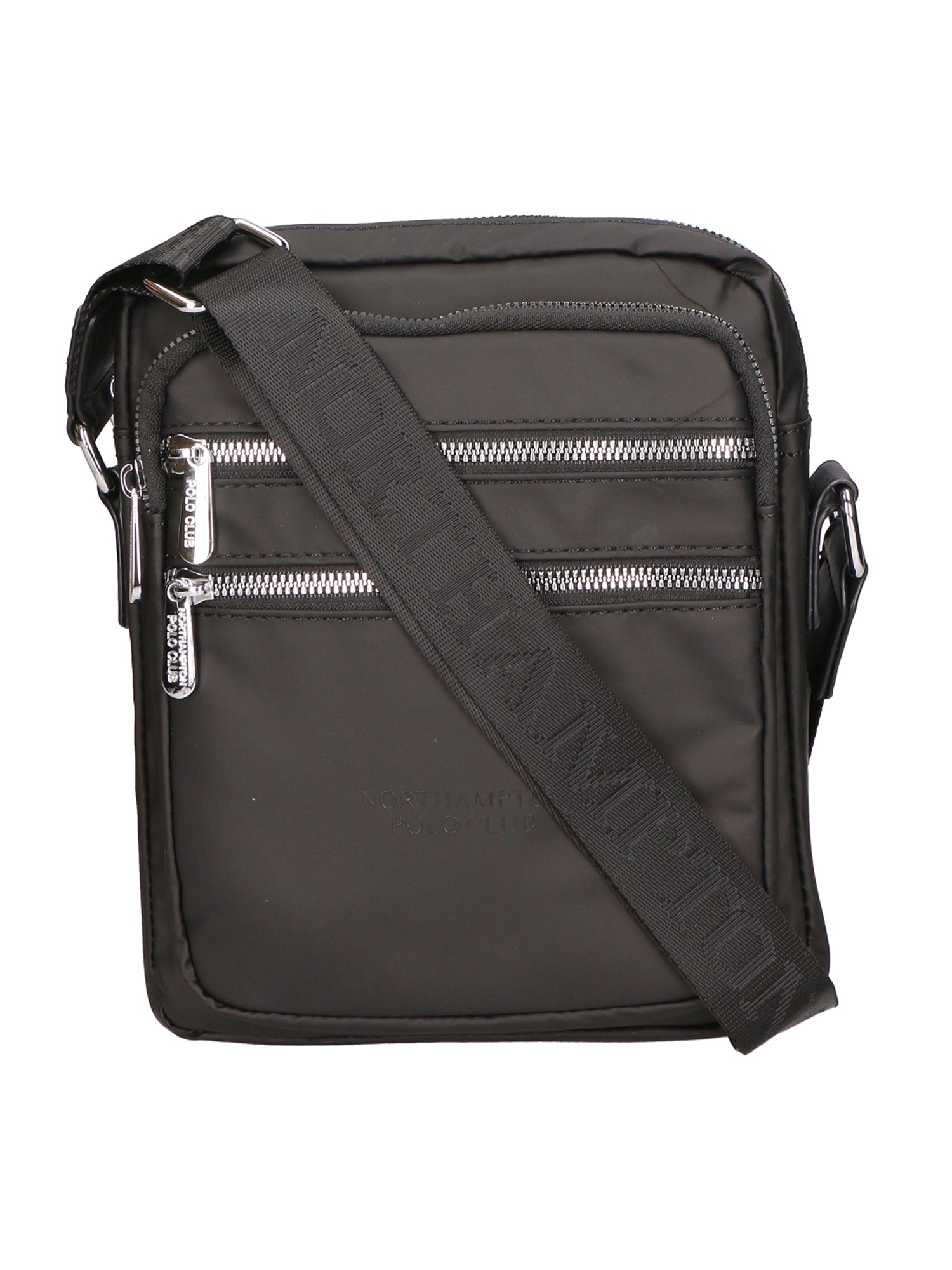Borsa a tracolla uomo 100% pelle PU PCL3020-BLACK Northampton Polo Club