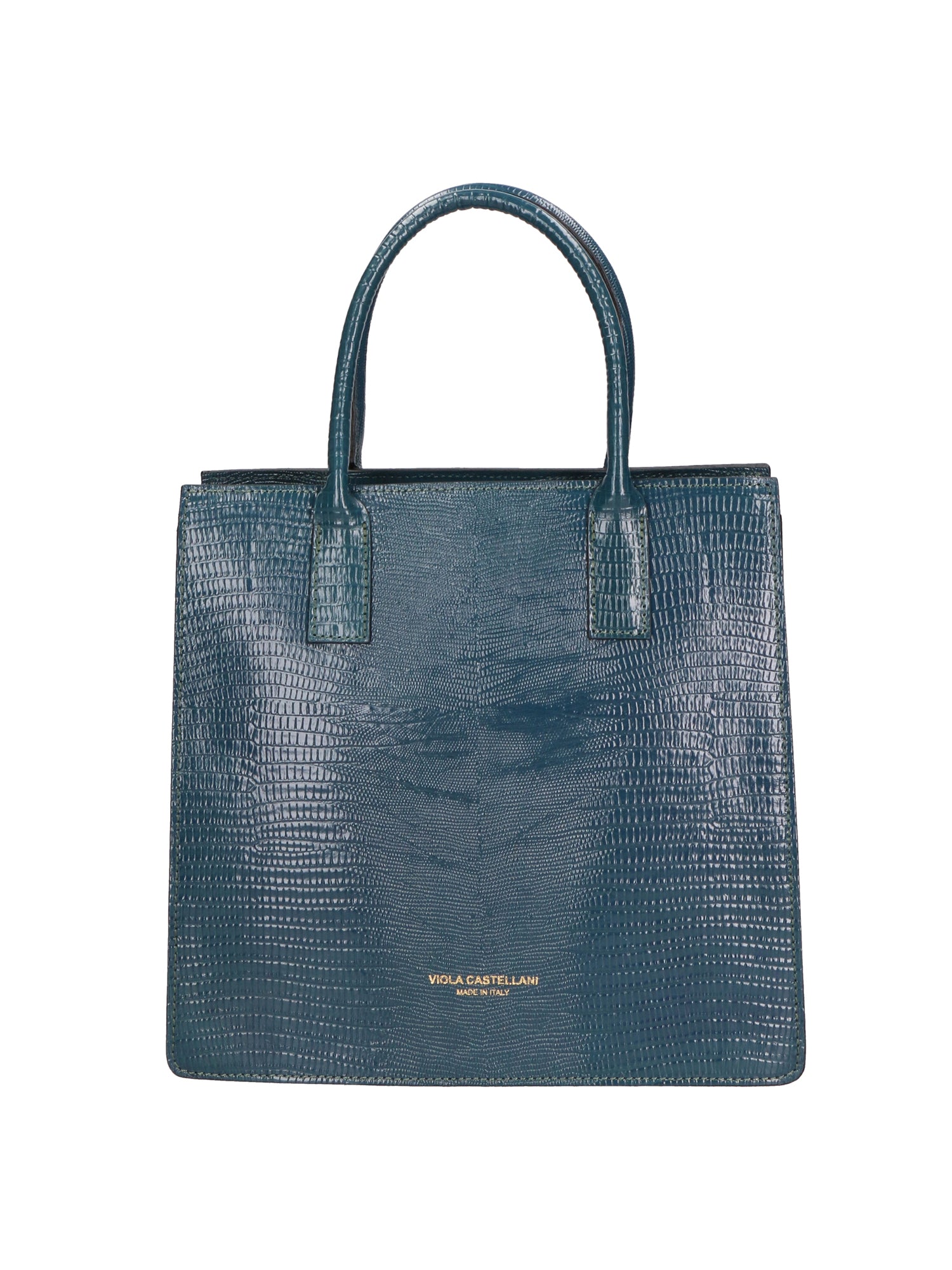 Giulia Borsa a mano da donna Vera pelle effetto cocco 468W-D33 OTTANIO Viola Castellani