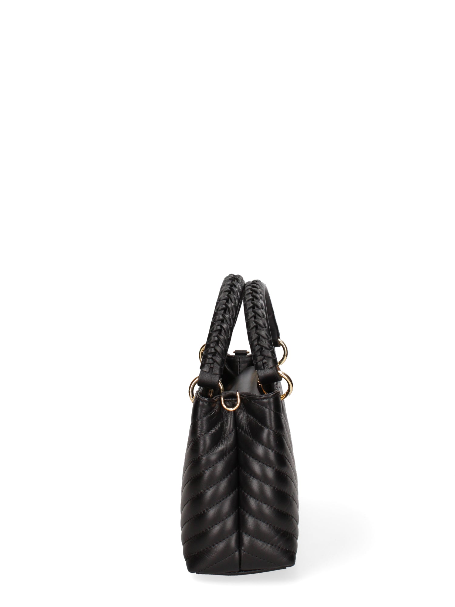 Borsa a mano da donna Vera pelle JR-W-1107SA-BLACK-GOLD John Richmond