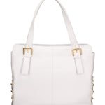 Cesena Borsa a spalla da donna 100% pelle B17221-BIANCO Braccialini