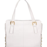 Cesena Borsa a spalla da donna 100% pelle B17221-BIANCO Braccialini