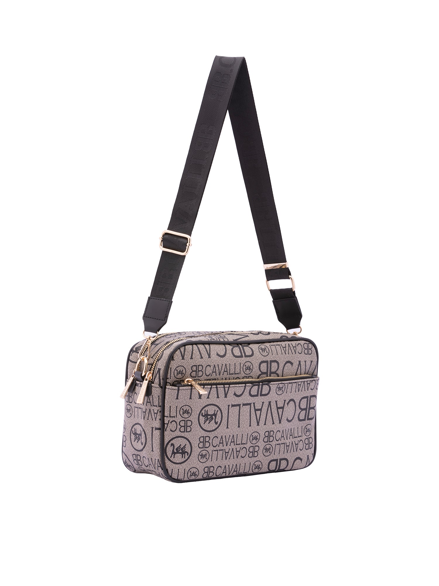 Borsa a tracolla da donna Ecopelle BC1416-NERO B Cavalli