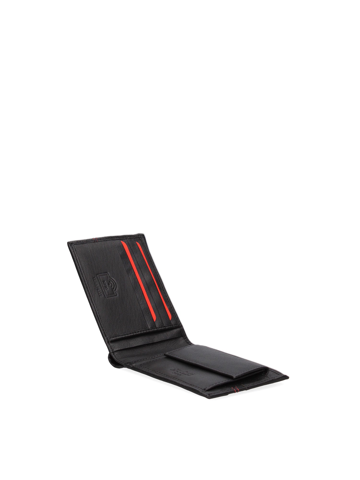 Portafoglio uomo in vera pelle Sfoderato 8805-97-NERO-ROSSO Pierre Cardin