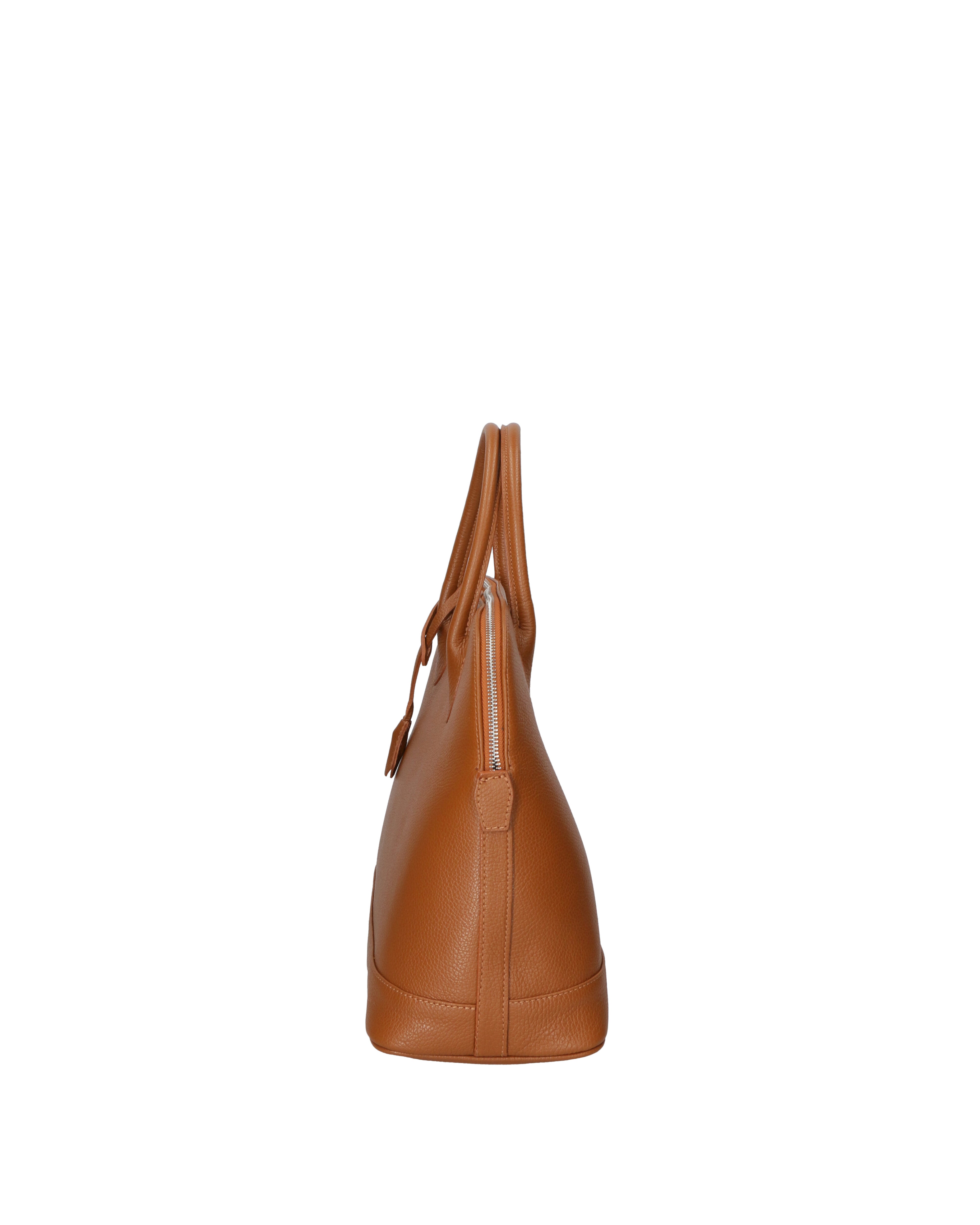Silvana Chic Borsa a mano da donna 100% pelle 80028 5197-D17 CUOIO SCURO Gave Lux