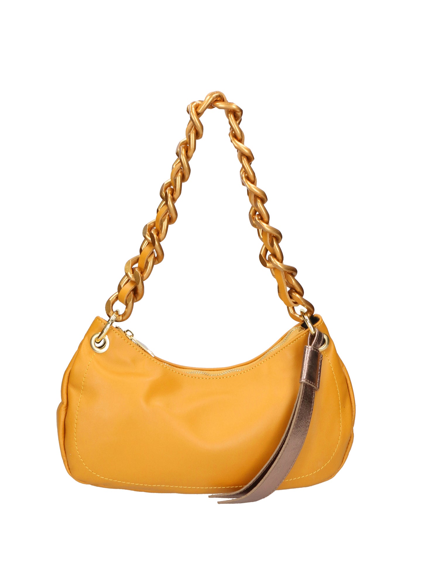 Ferrara Borsa a spalla da donna Vera pelle 05461-S36 SENAPE L005 BRONZO Gave Lux