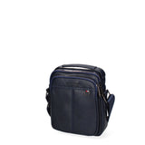Borsa a tracolla uomo 100% pelle PU PCL3056-BLUE Northampton Polo Club