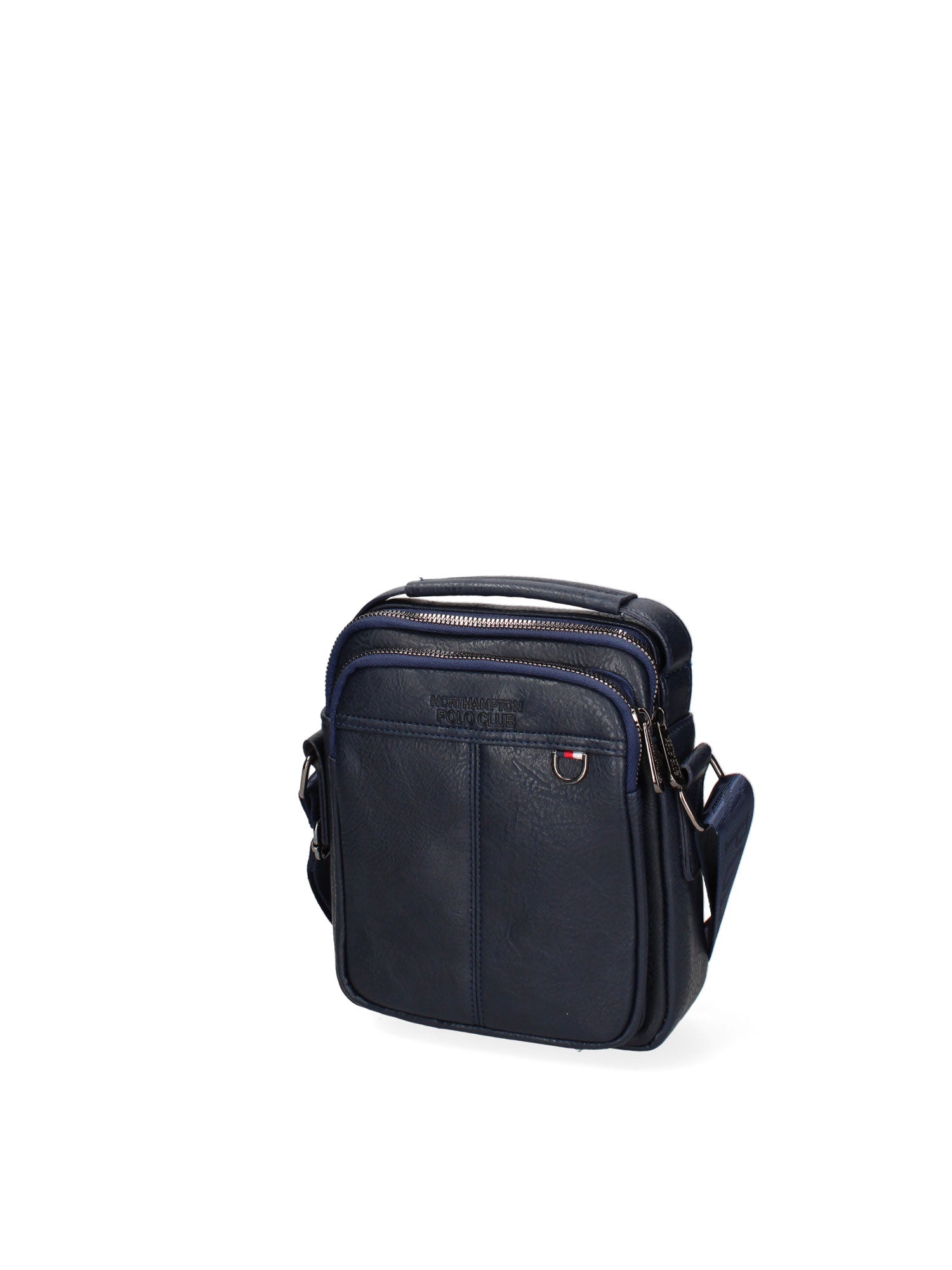 Borsa a tracolla uomo 100% pelle PU PCL3056-BLUE Northampton Polo Club