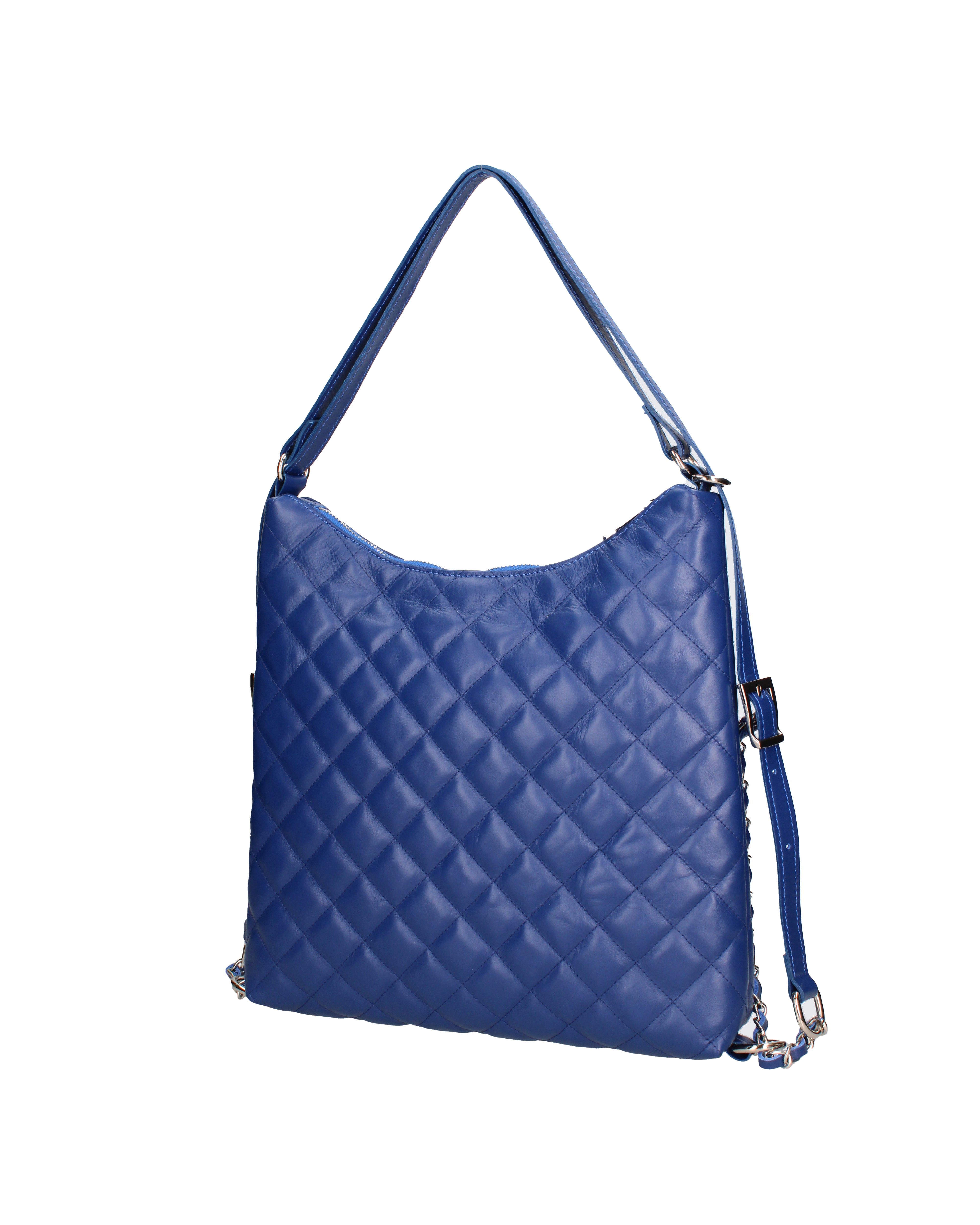 Borsa a spalla convertibile in zaino Vera pelle 07144-S22 BLUETTE Roberta Rossi