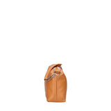 Borsa a spalla da donna Vera pelle 07141-D44 CUOIO Viola Castellani