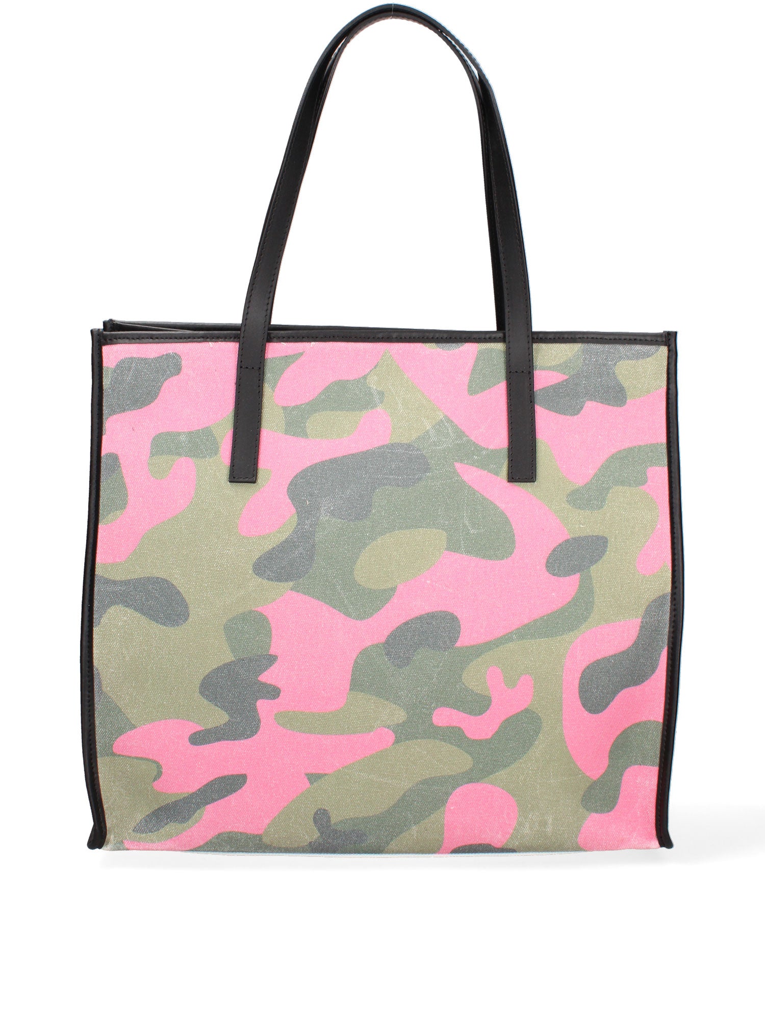 Rimini Borsa a spalla da donna Tela e Vera Pelle 5370-10-NERO Gave Lux