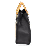 Eterea Borsa a mano da donna Misto pelle e tessuto 05097-142+D28 NERO Gave Lux
