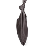 Borsa a spalla da donna 100% vera pelle 07156-D23 T.MORO Viola Castellani