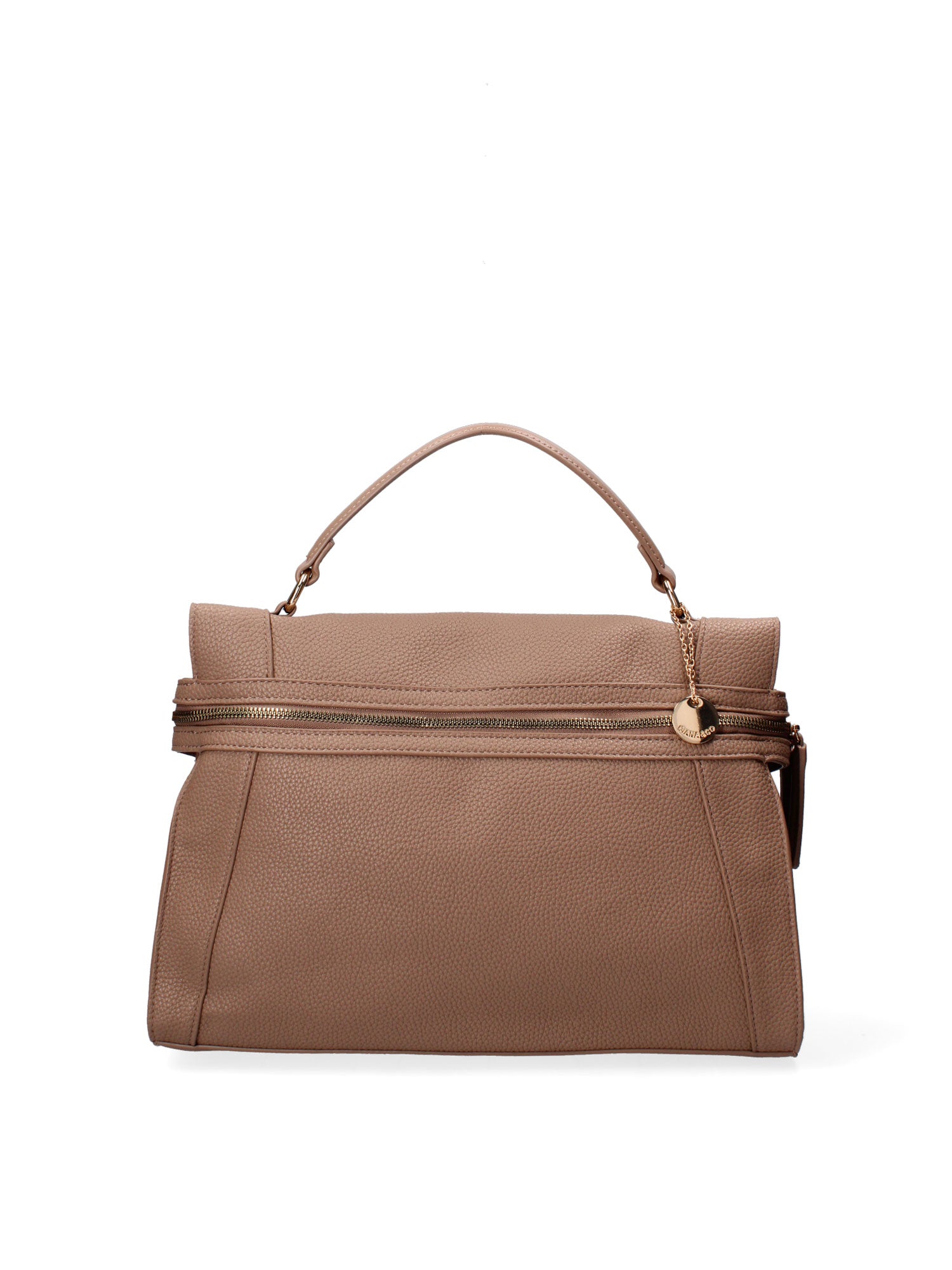 Borsa a mano da donna Ecopelle e poliestere 603-3-TAUPE Diana&co
