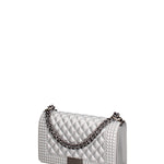 Borsa a mano donna 100% gomma FLAT PENKA M-GLACIER GRAY-SATIN CDF Marc Ellis