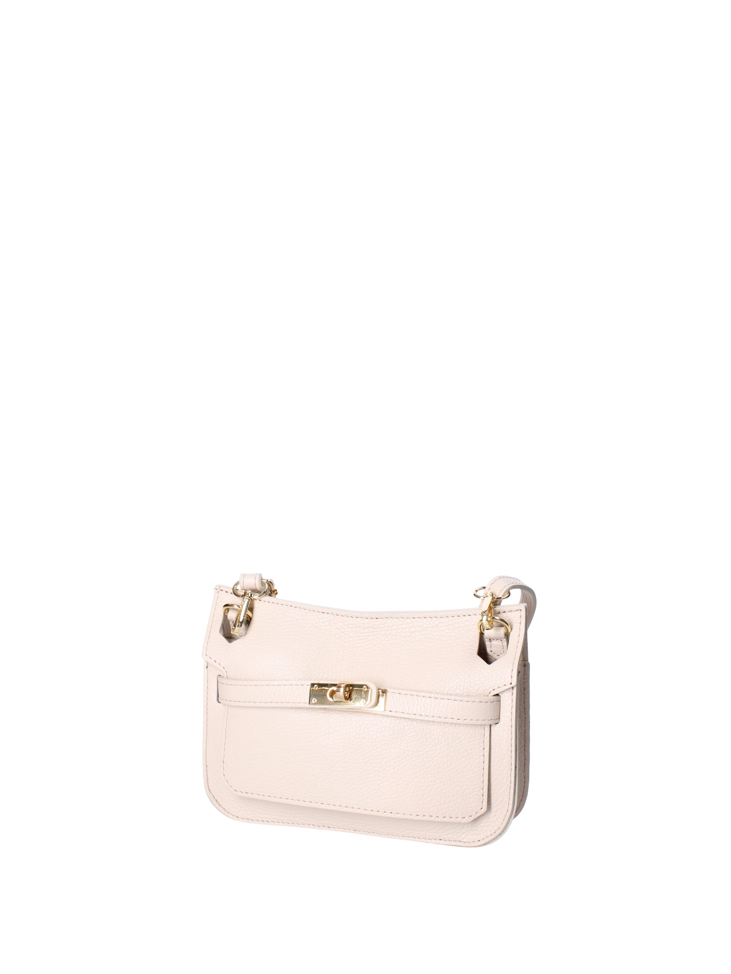 Katie Borsa a tracolla da donna 100% vera pelle 07145-D37 LATTE Viola Castellani