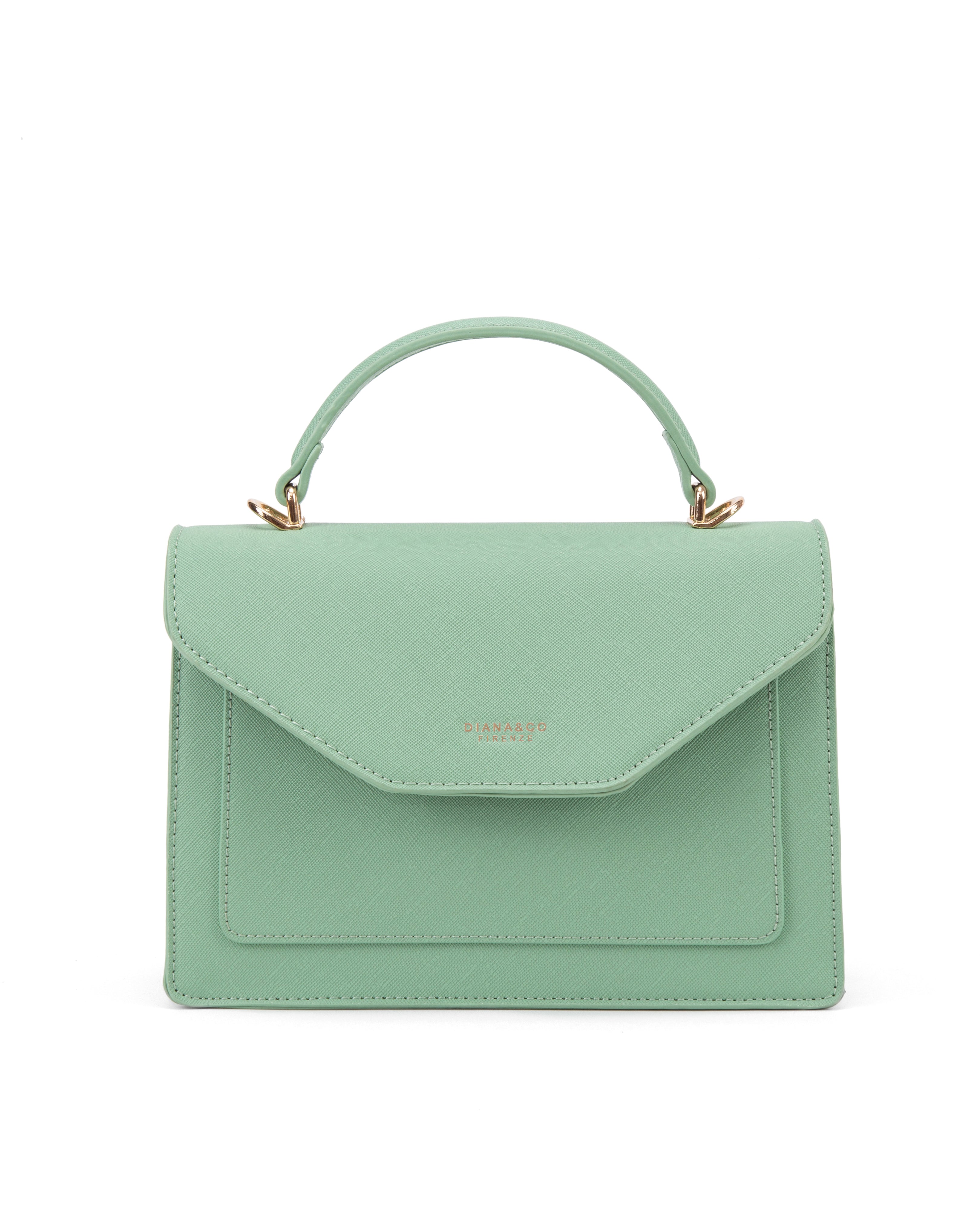Borsa a mano da donna 100% pelle vegana PU 700-2PT-JADE Diana&co