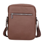 Borsa a tracolla uomo 100% PU Leather PCL3023-LIGHT BROWN Northampton Polo Club