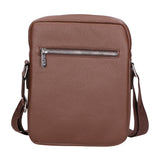 Borsa a tracolla uomo 100% PU Leather PCL3023-LIGHT BROWN Northampton Polo Club