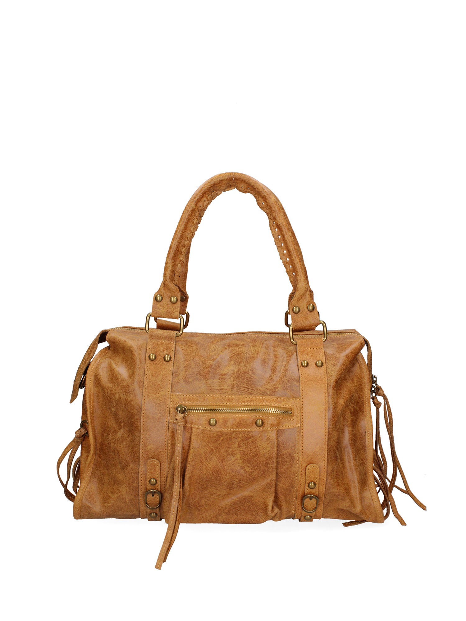 Elara Borsa a spalla da donna Vera pelle 06090-005 CUOIO CHIARO Gave Lux