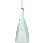 Borsa a spalla da donna Misto pelle e tessuto 07157-D102 CIELO Roberta Rossi