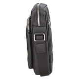 Borsa a tracolla uomo 100% pelle PU PCL3024-BLACK Northampton Polo Club