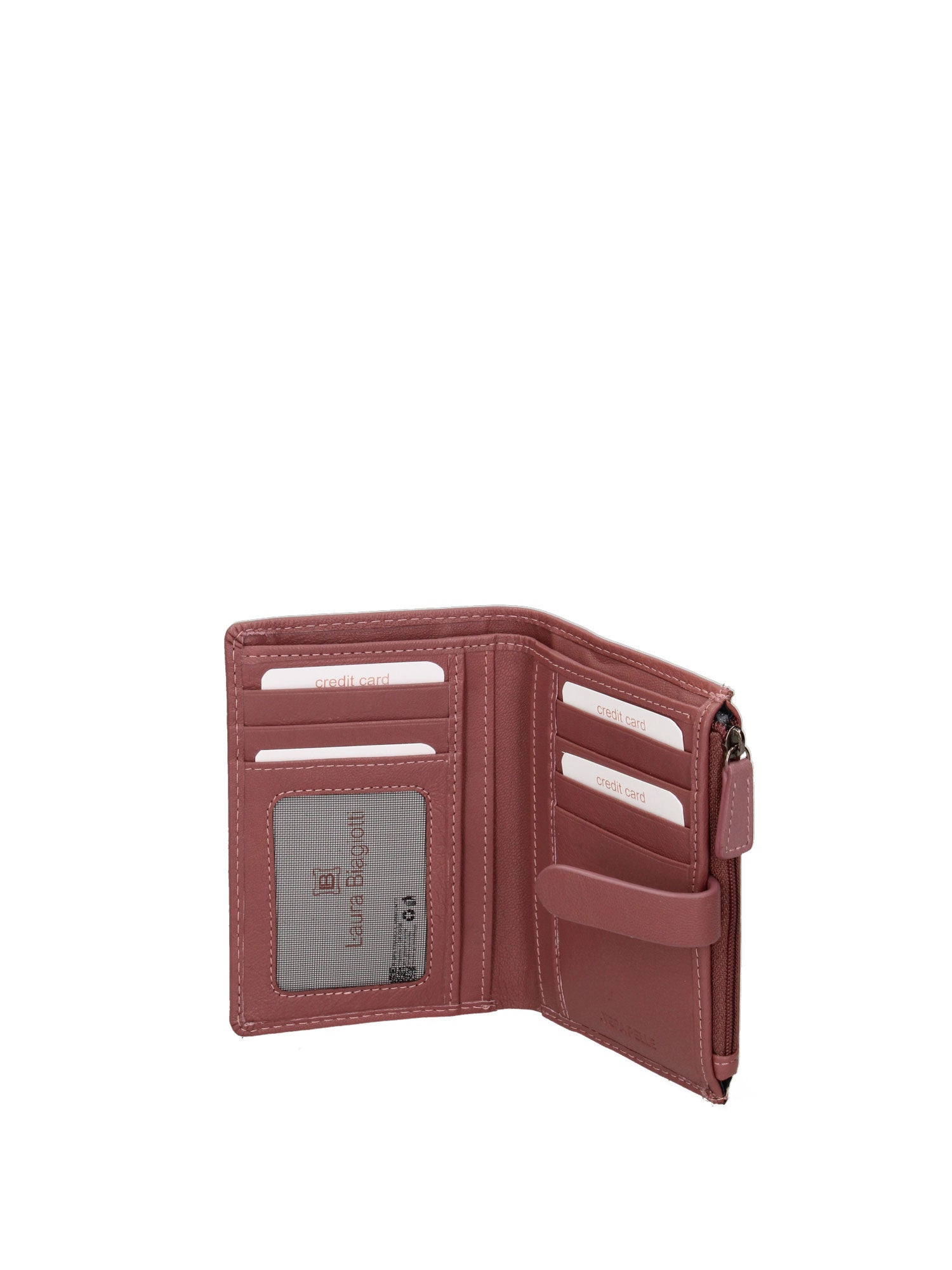 Portafoglio donna in vera pelle Casual LB7692-20-PINK Laura Biagiotti