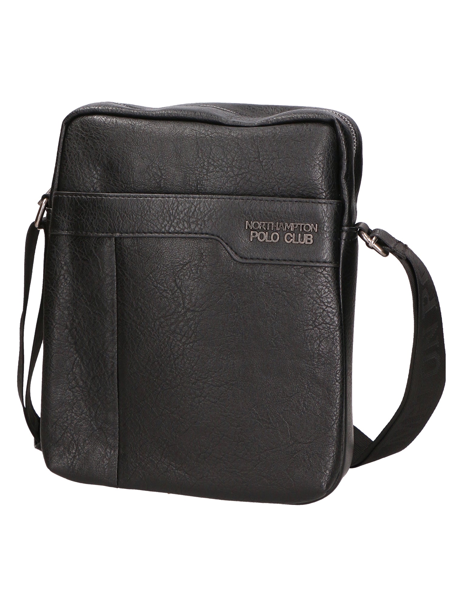 Borsa a tracolla uomo in pelle PU Casual PCL3001-BLACK Northampton Polo Club