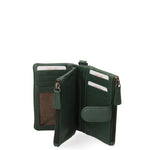 Portafoglio donna in vera pelle Casual LB7702-29-GREEN Laura Biagiotti