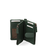 Portafoglio donna in vera pelle Casual LB7702-29-GREEN Laura Biagiotti