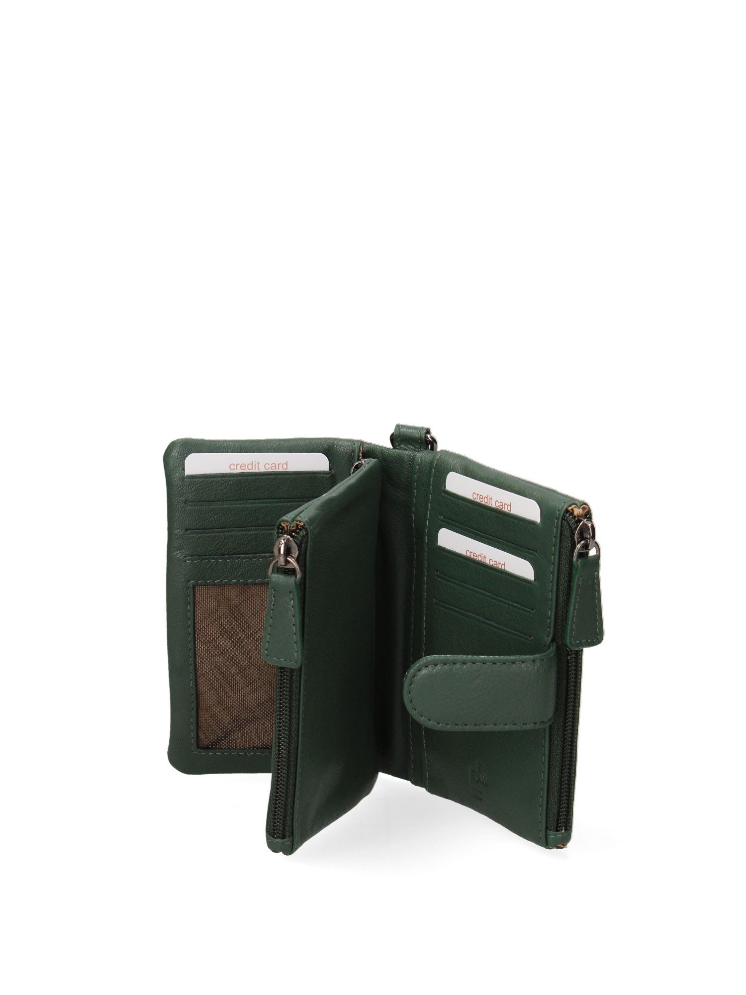 Portafoglio donna in vera pelle Casual LB7702-29-GREEN Laura Biagiotti