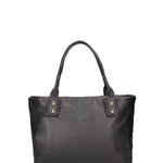 Borsa a mano da donna 100% vera pelle JR-W-1157-JRDO-BLACK + GOLD John Richmond