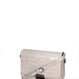 Borsa a tracolla da donna Vera pelle effetto cocco JR-W-1164CC-GLACIER GREY-CDF John Richmond