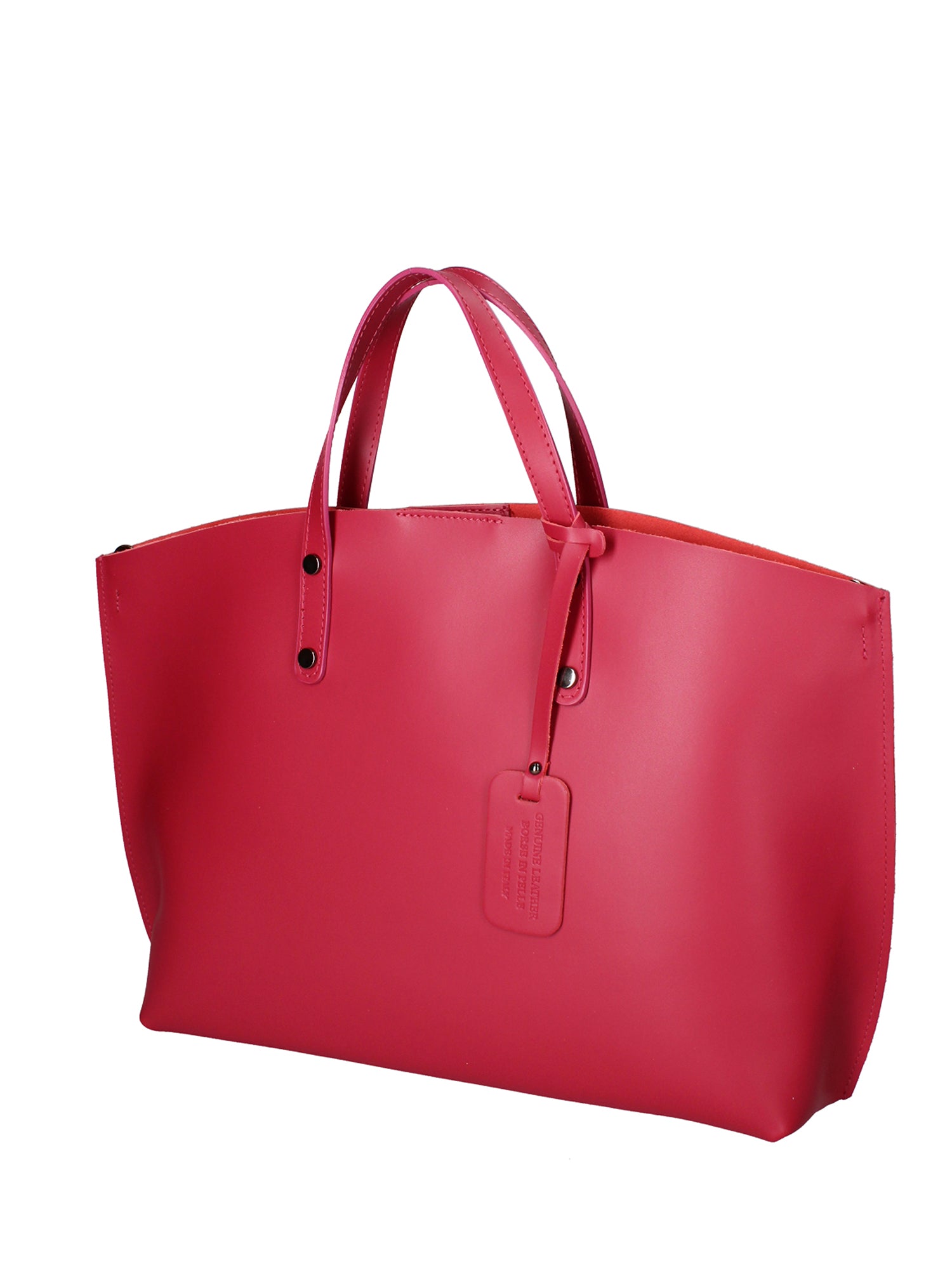 Lumena Borsa a mano da donna Vera pelle 2094-L117 FUXIA SCURO Gave Lux