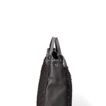 Borsa a mano da donna Vera pelle JR-W-1077-BLACK-DENIM John Richmond