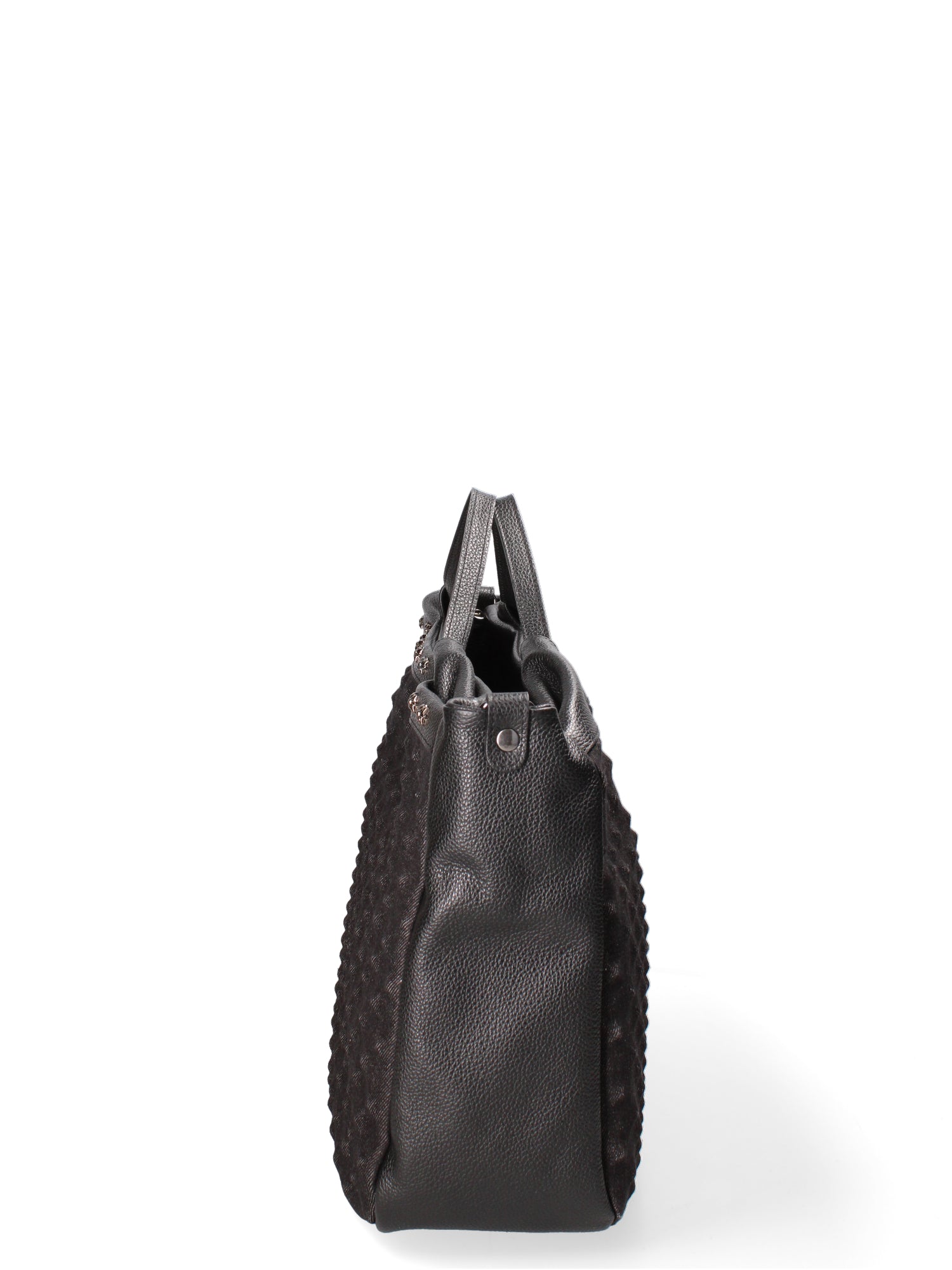 Borsa a mano da donna Vera pelle JR-W-1077-BLACK-DENIM John Richmond