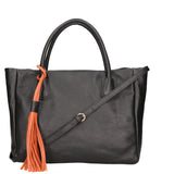 Rosalie Borsa a spalla da donna 100% pelle 06503-D28 NERO BLACK Gave Lux