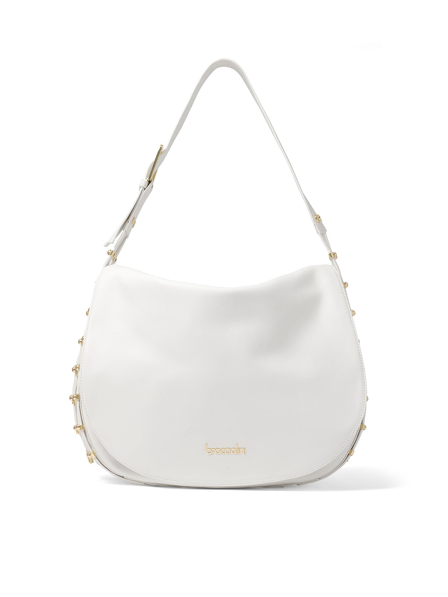 Eridana Ultra Borsa a spalla da donna 100% pelle B17222-BIANCO Braccialini