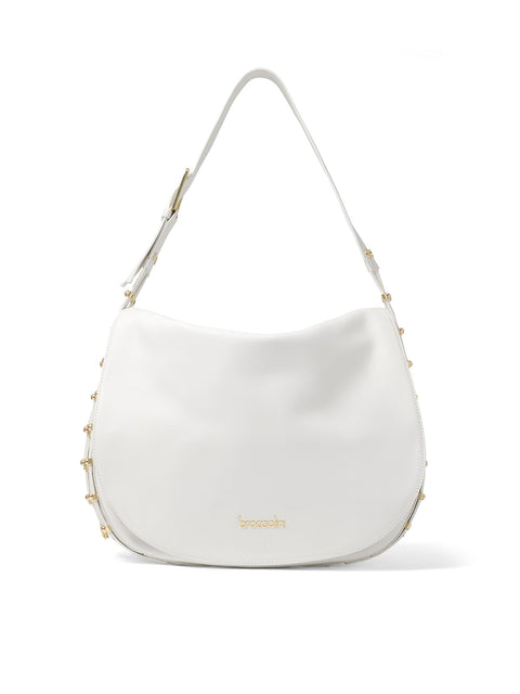 Eridana Ultra Borsa a spalla da donna 100% pelle B17222-BIANCO